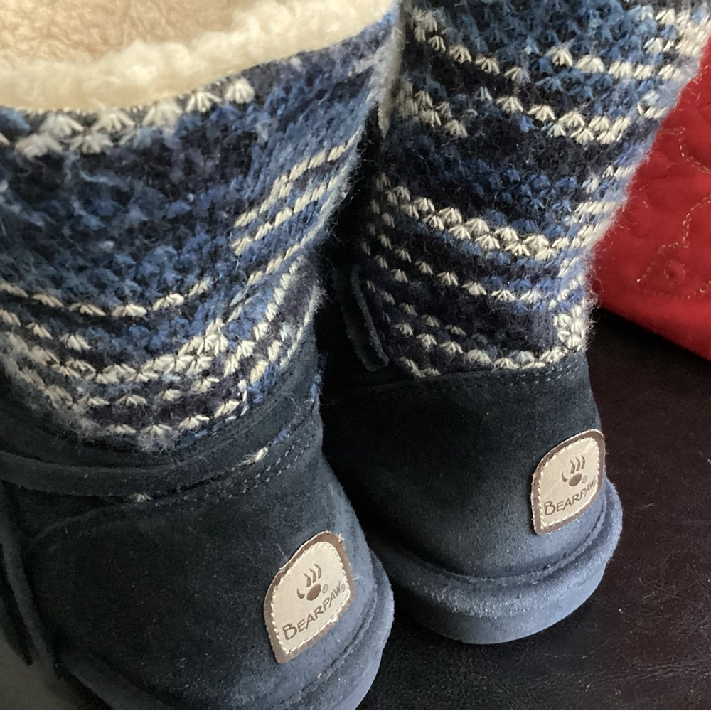 bearpaw genuine suede wool cold weather boots - Picture 5 of 13